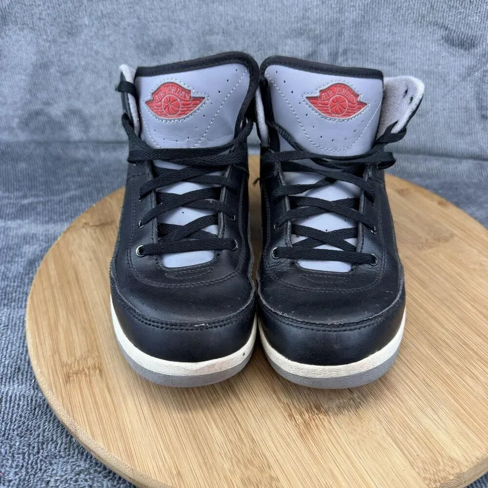 Jordan Air Jordan 2 Retro Shoes Boys Size 3Y Black Gray Basketball DQ8564-001